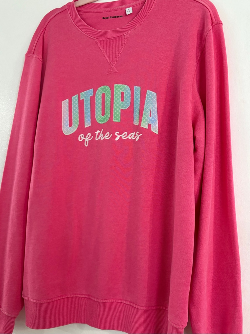 Caribbean Pink 'Utopia of the Seas' Crewneck Sweatshirt